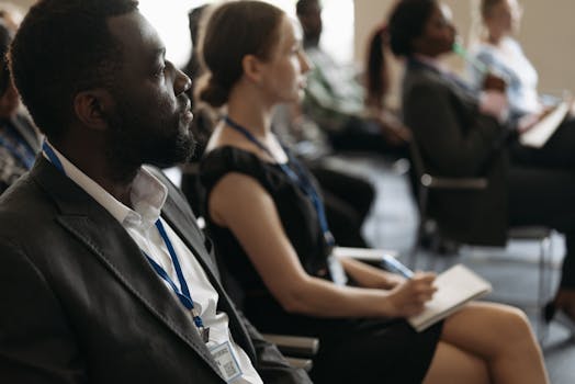 a person listening intently