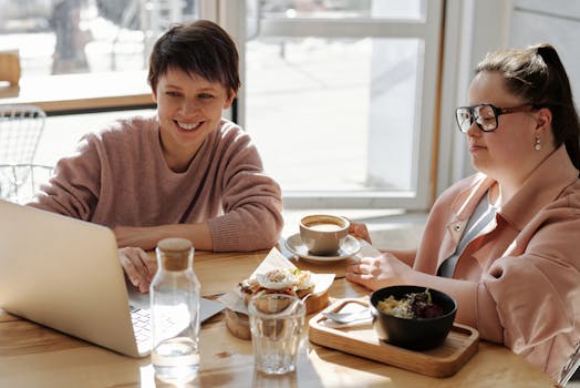 friends chatting over coffee