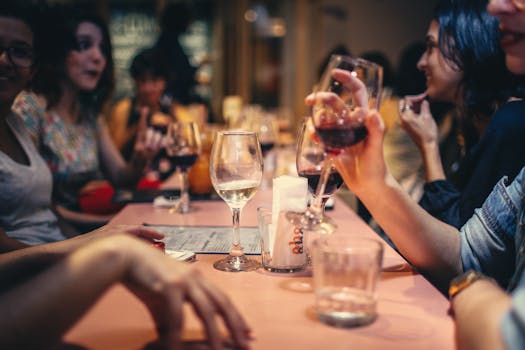 group of friends at a gathering