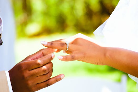 couple celebrating a milestone outdoors