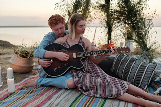 couple enjoying a picnic