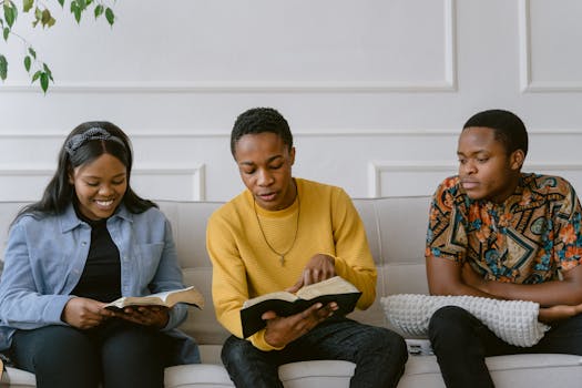 group of young adults engaging in conversation