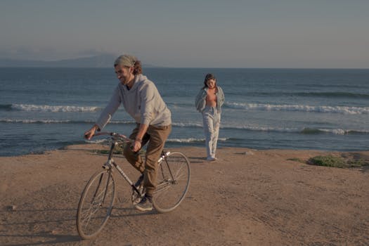 couple enjoying a sunset