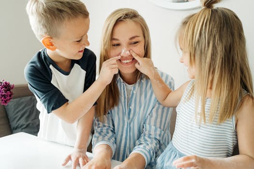 family enjoying quality time together