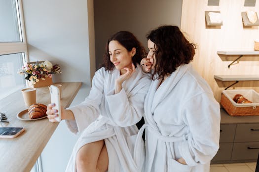 two friends enjoying coffee