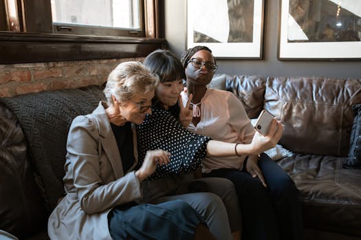 group of friends enjoying a heartfelt moment