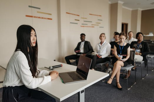 people role-playing in a workshop