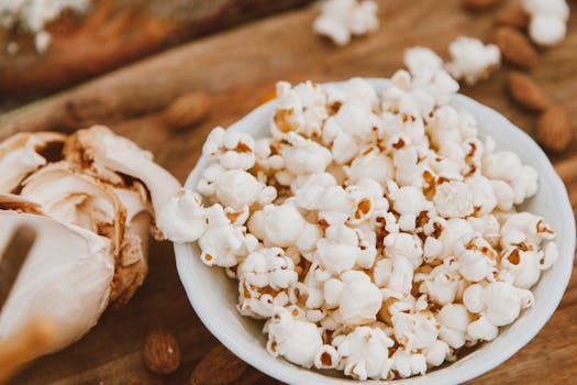 homemade popcorn for movie night